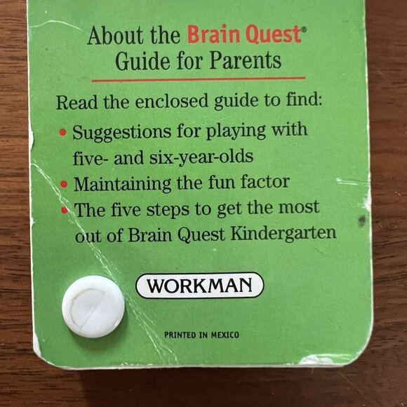 Brain Quest Learning Kindergarten Ages 5-6 Quiz Deck #2 VTG Revised 3rd Ed 2005 - Picture 9 of 9